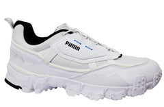 Puma Trailfox Overland MTS Grid White Low Lace Up Mens Trainers 371477 02