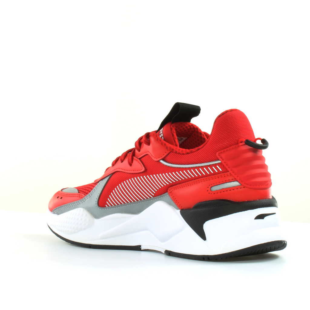 Puma RS-X Layers Red Textile Mens Lace Up Trainers 374170 03