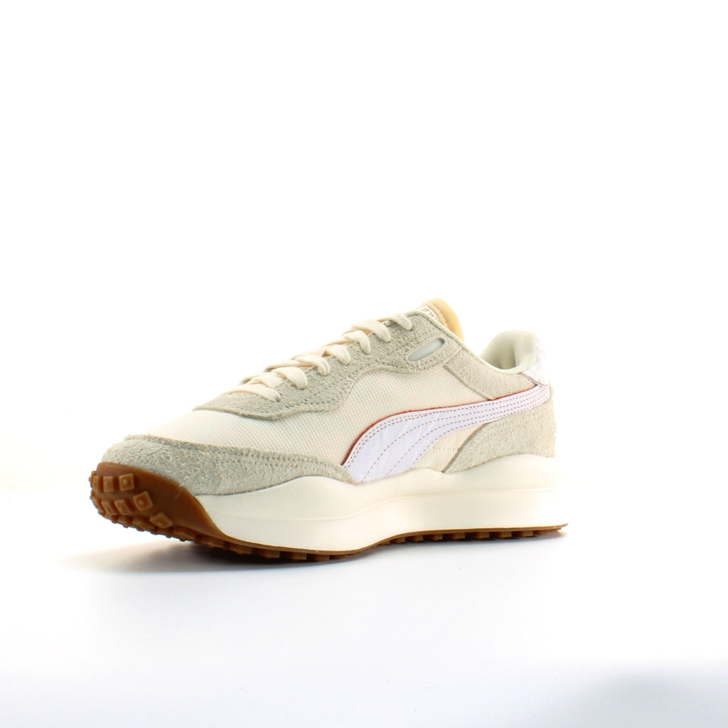 Puma Style Rider x Size Cream Synthetic Unisex Lace Up Trainers