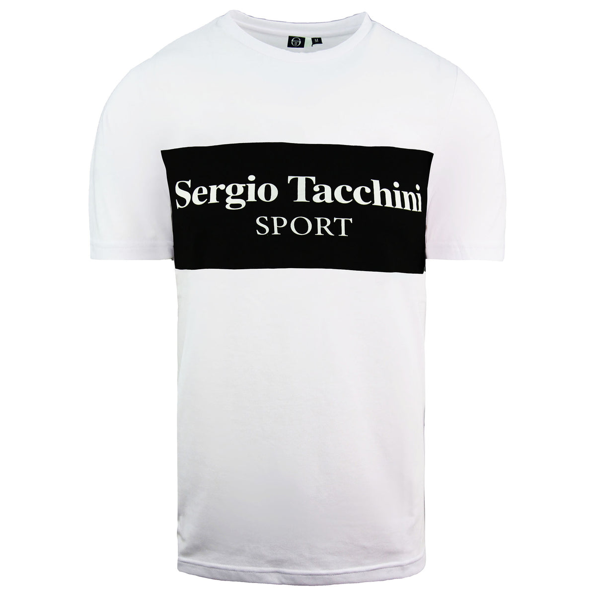 Sergio Tacchini Daniken Graphic Casual T-Shirt  Sleeve White Mens Top 38363 103