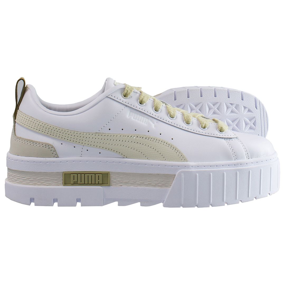 Puma Mayze Luxe White Womens Trainers