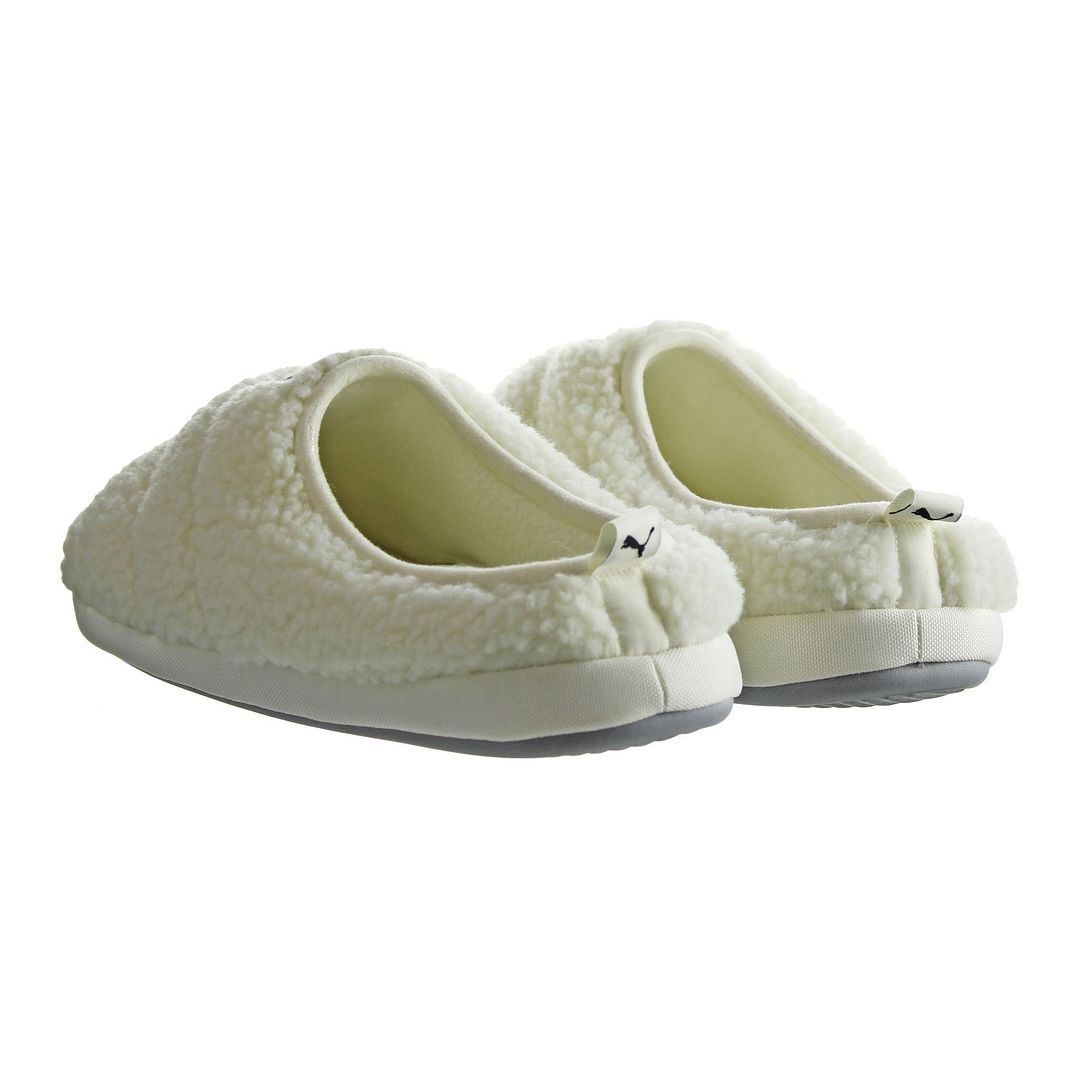 Puma Scuff Sherpa Mens Off White Slippers