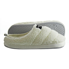 Puma Scuff Sherpa Mens Off White Slippers