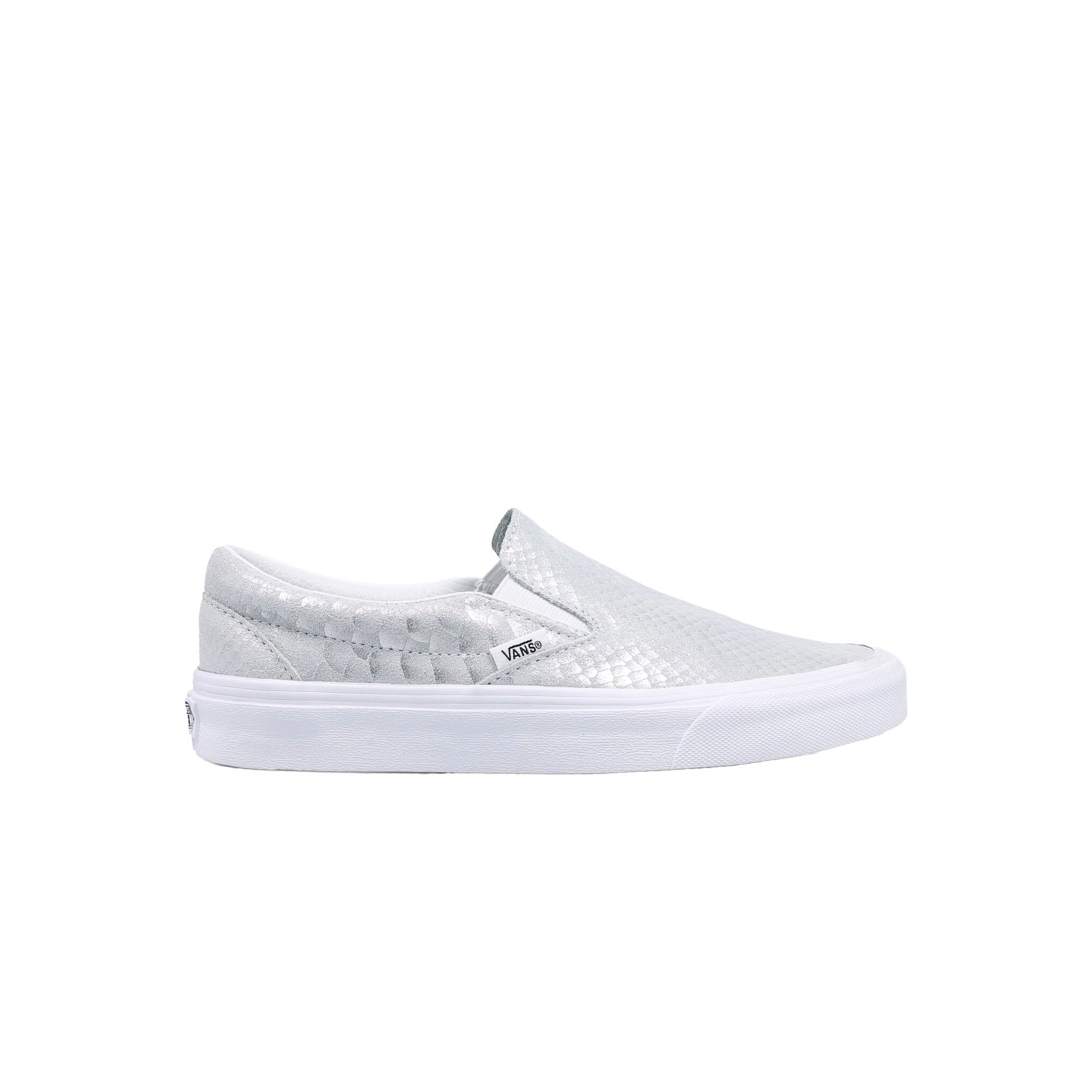 Vans Classic Slip-On Grey Synthetic Womens Plimsolls 38F7OFA