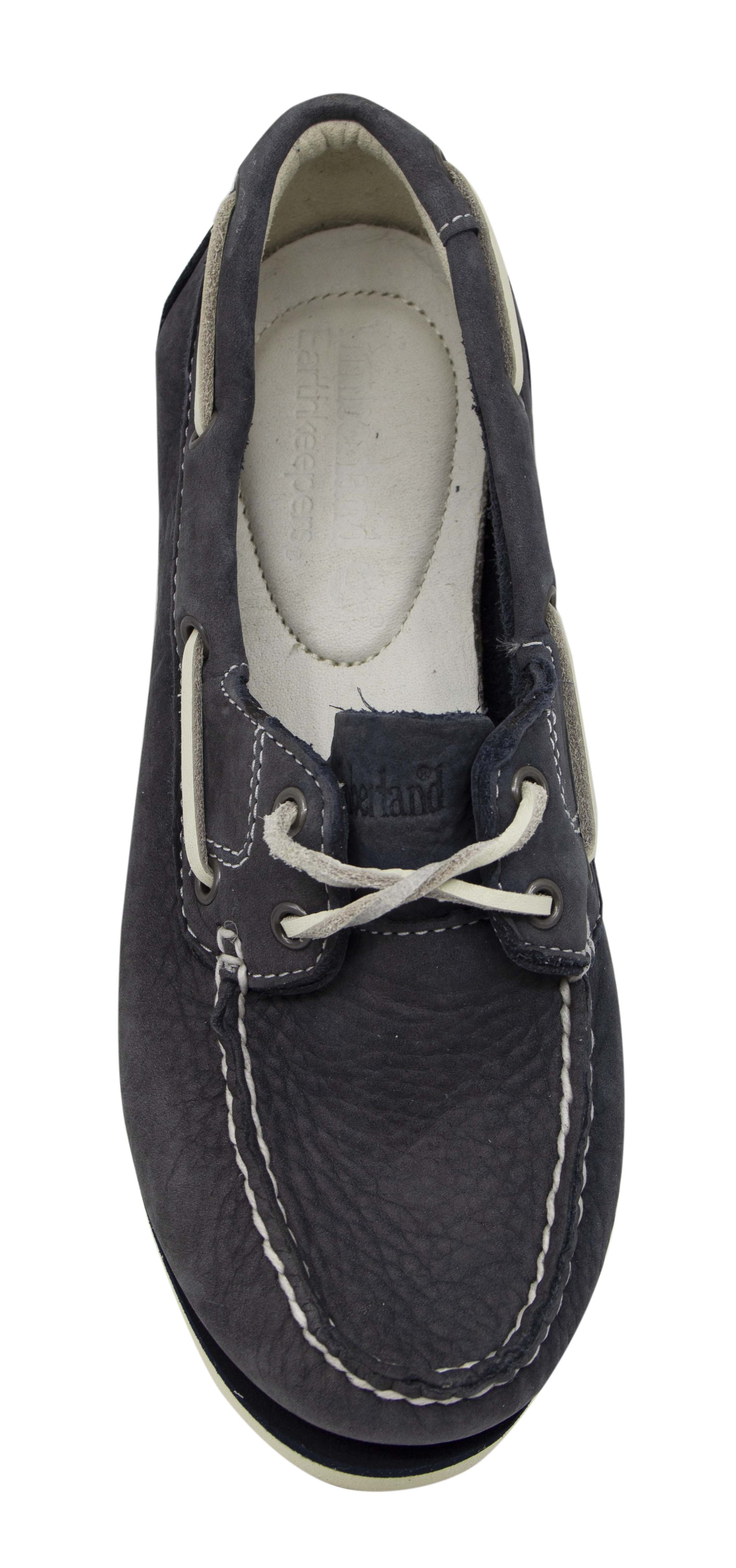 Timberland Classic Boat 2 Eye Blue Leather Lace Up Womens Boat Shoes 3937R