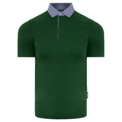 Emporio Armani Mens Dark Green Polo Shirt