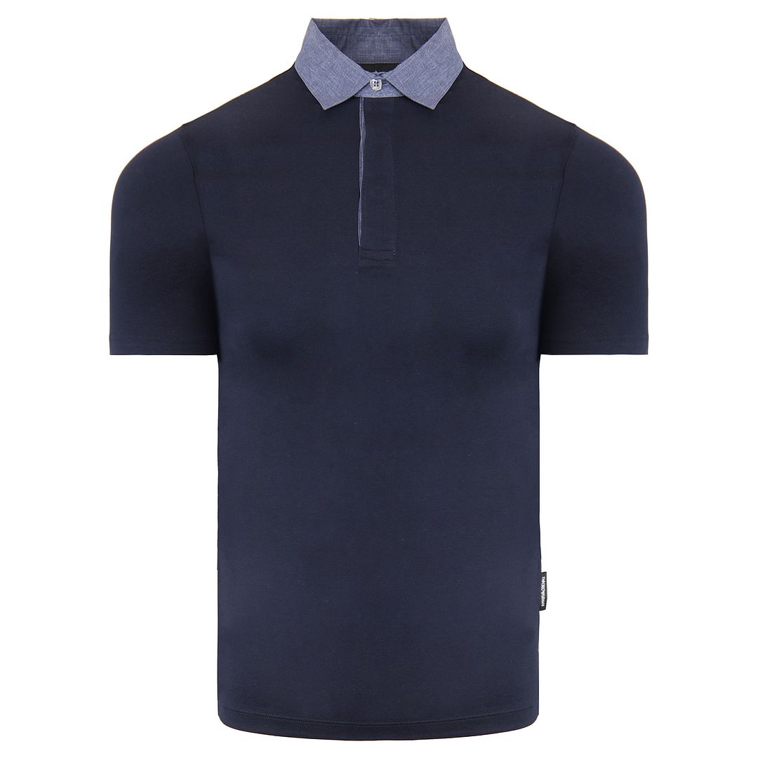 Emporio Armani Mens Navy Polo Shirt