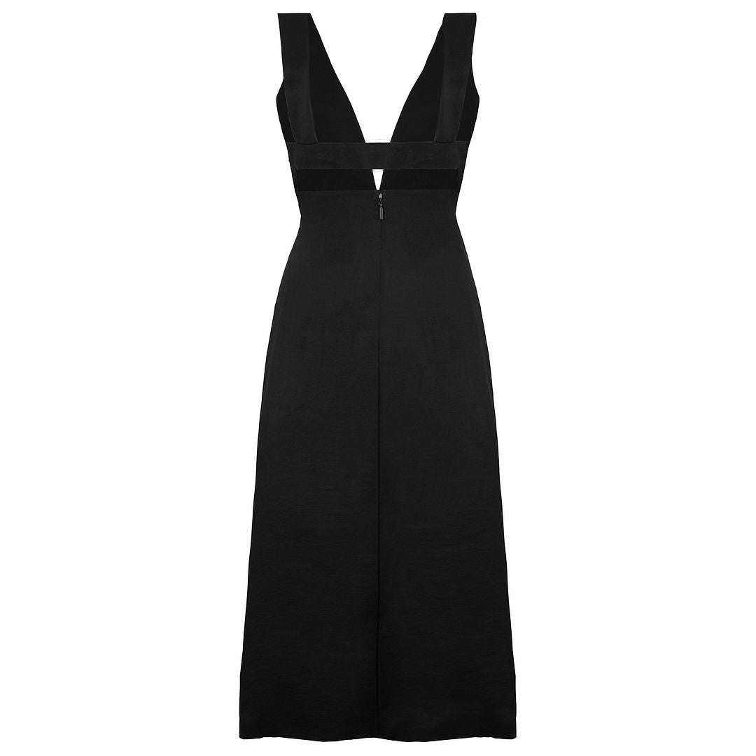 Armani Exchange Asymmetric Womens Black Dress