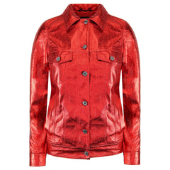 Armani Exchange Trucker Womens Red Jacket