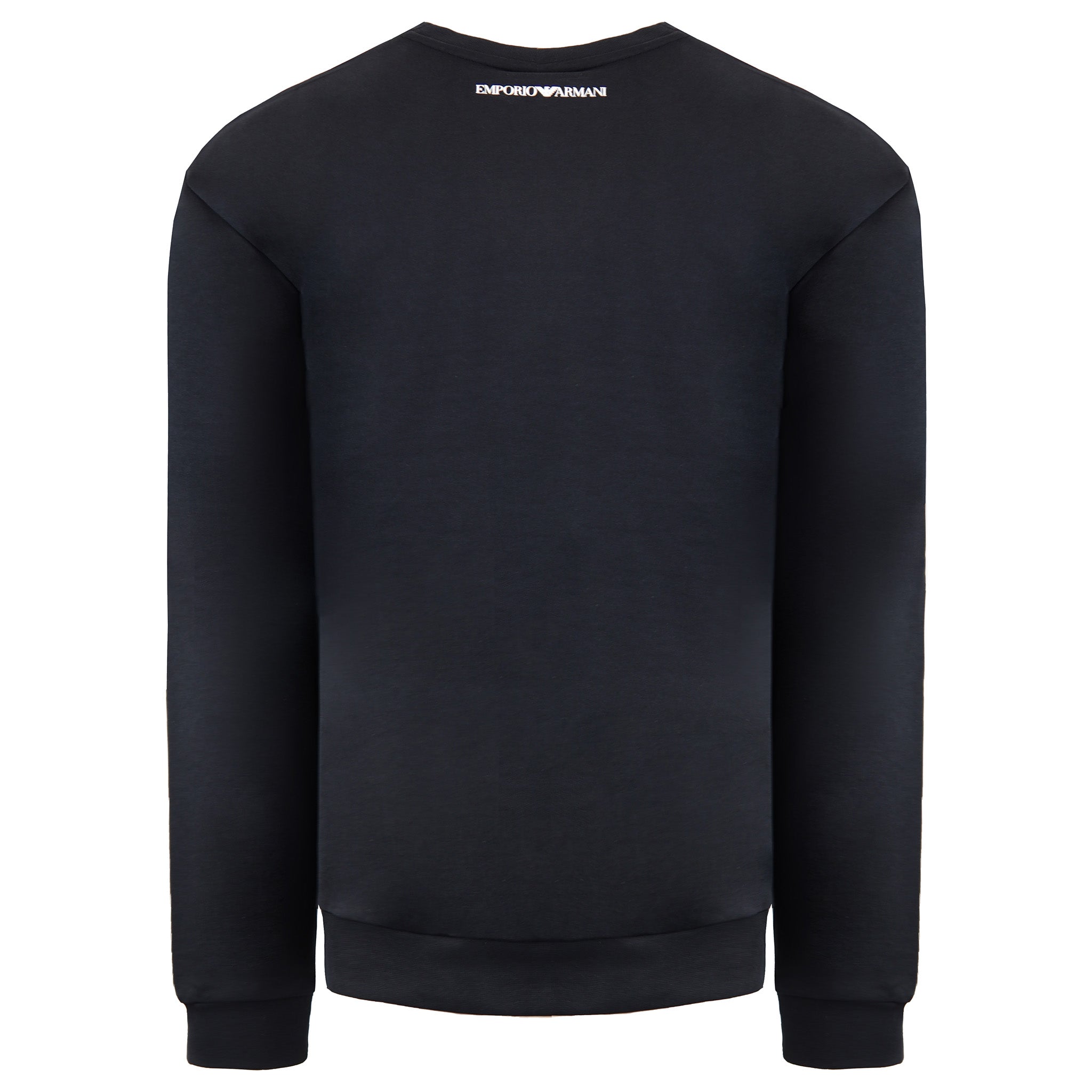 Emporio Armani Mens Washed Black Sweater