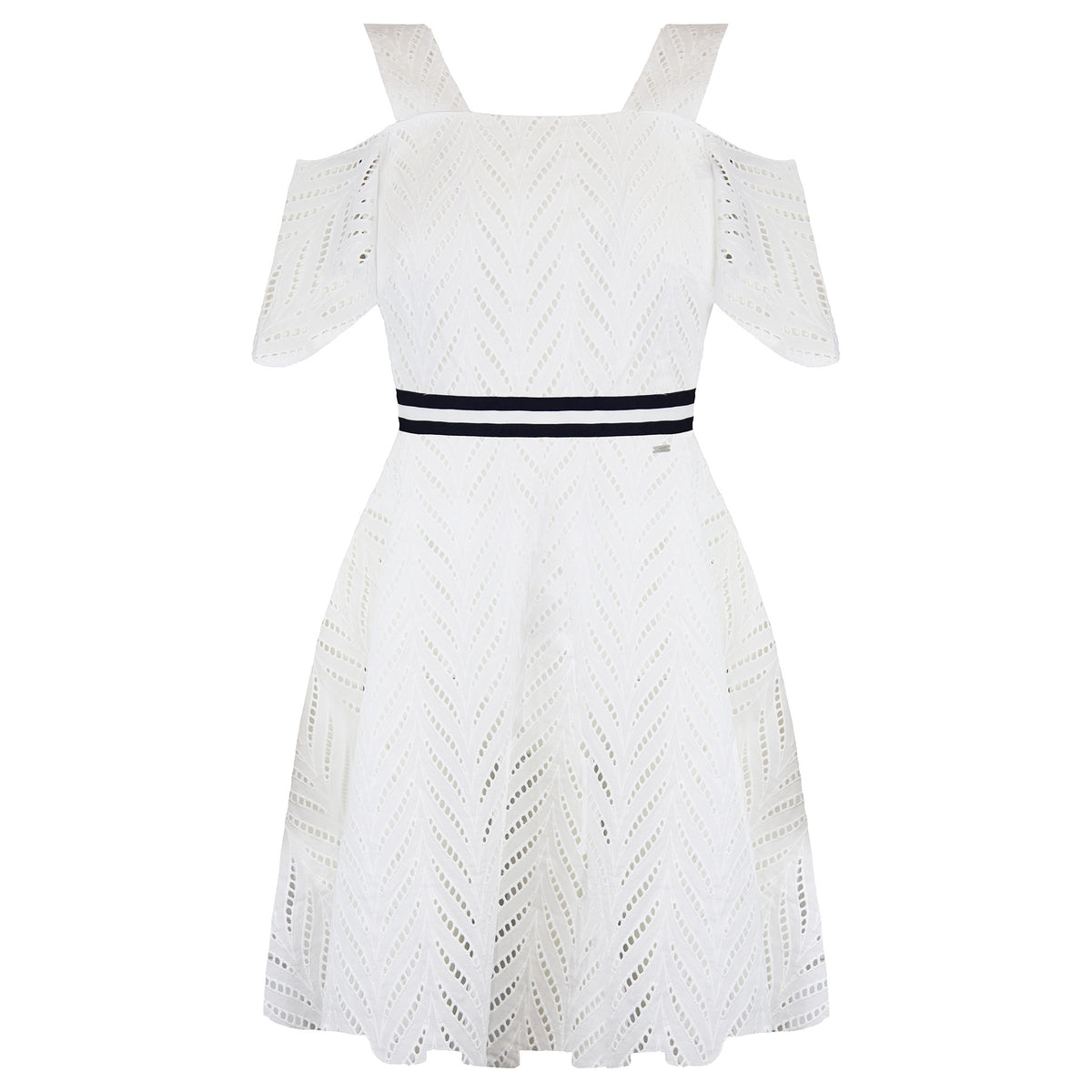 Armani Exchange Womens Off White Summer Dress