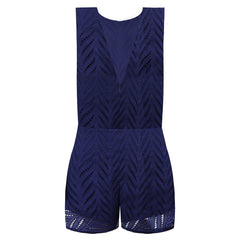 Armani Exchange Womens Navy Playsuit