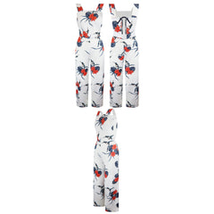 Armani Exchange Hibiscus Womens White Jumpsuit
