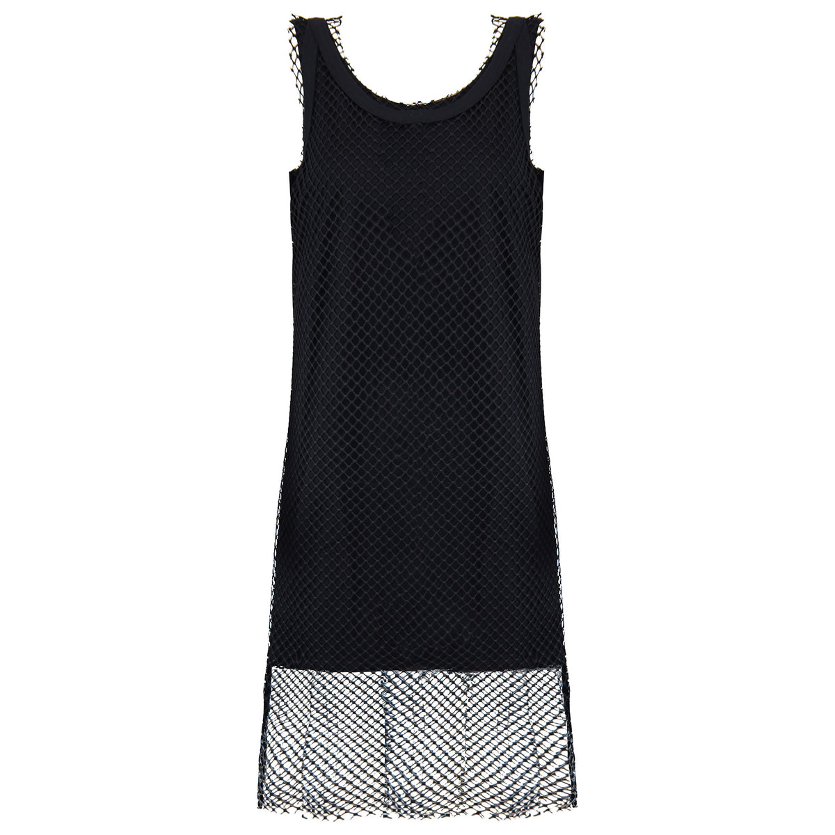 Armani Exchange Netted Womens Black Dress