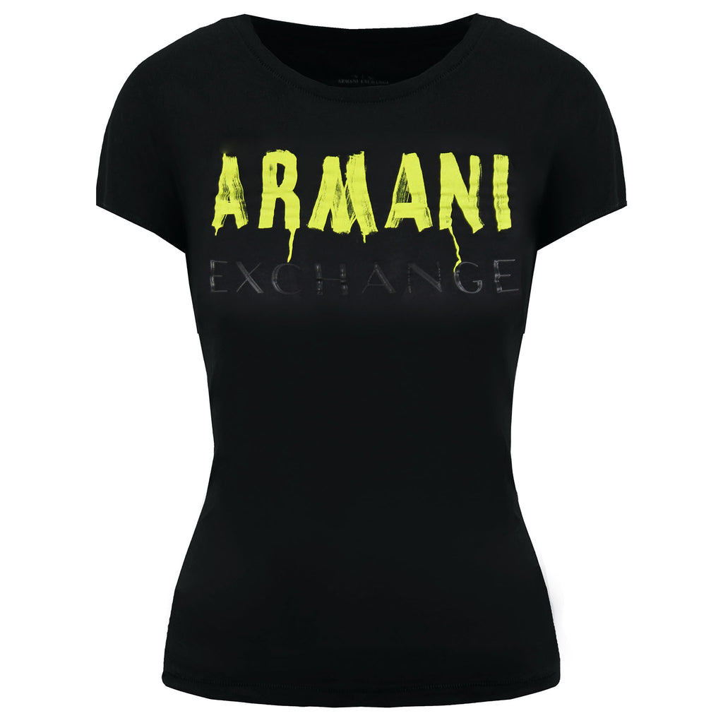 Armani Exchange Womens Black T-Shirt