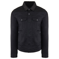 Armani Exchange Mens Black Denim Jacket
