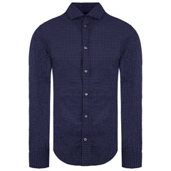Emporio Armani Custom Fit Mens Navy Shirt