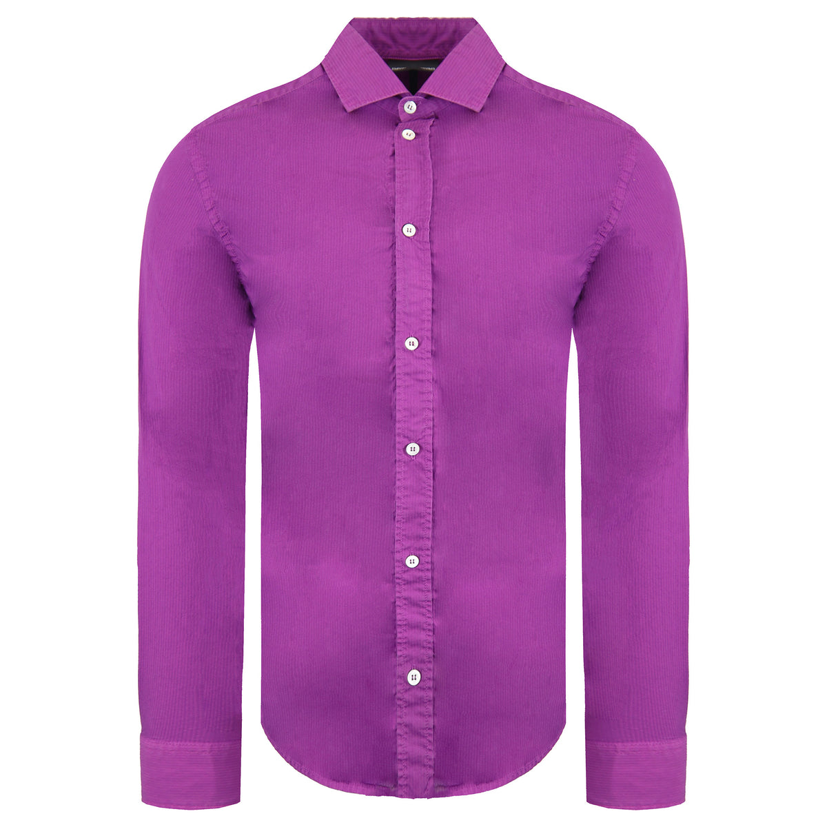 Emporio Armani Custom Fit Mens Purple Shirt