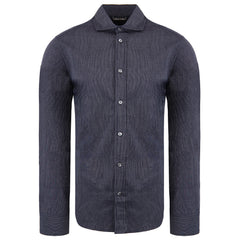 Emporio Armani Mens Navy Custom Fit Shirt