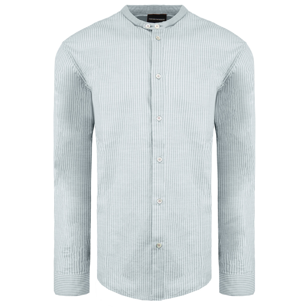 Emporio Armani Regular Fit Striped Mens Shirt