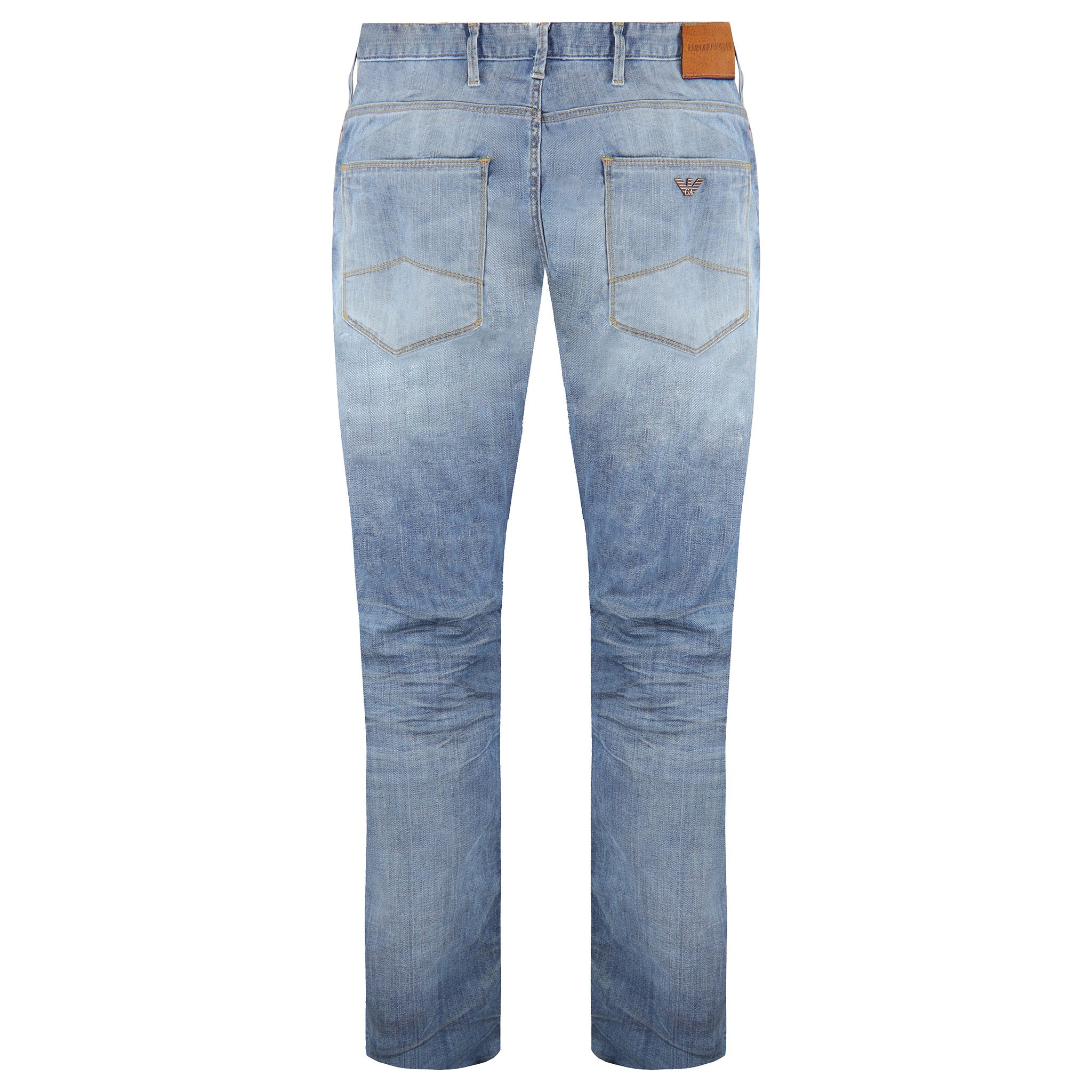 Emporio Armani Slim Fit Mens Distressed Jeans