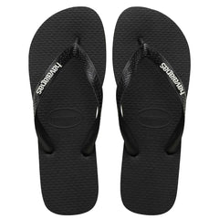 Havaianas Logo Filete Mens Black Flip-Flops