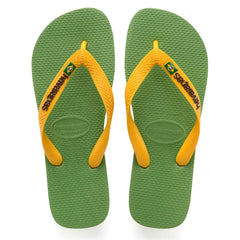 Havaianas Brazil Logo Kids Green Flip-Flops