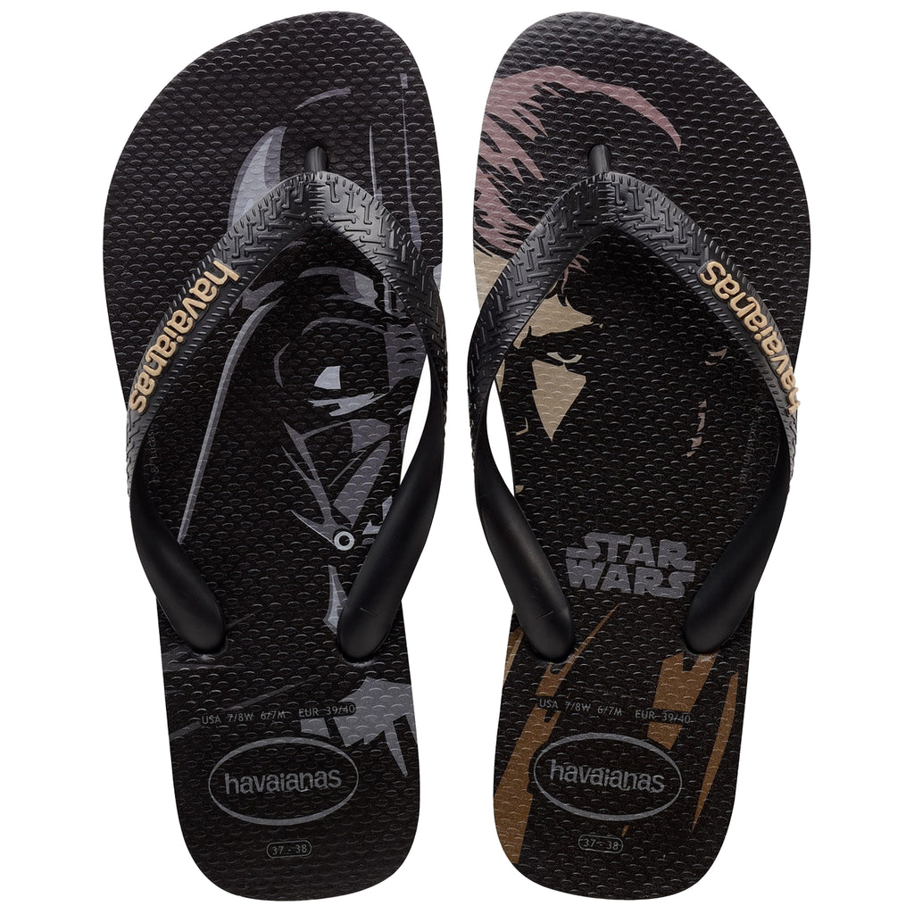 Havaianas Star Wars Mens Black Flip-Flops