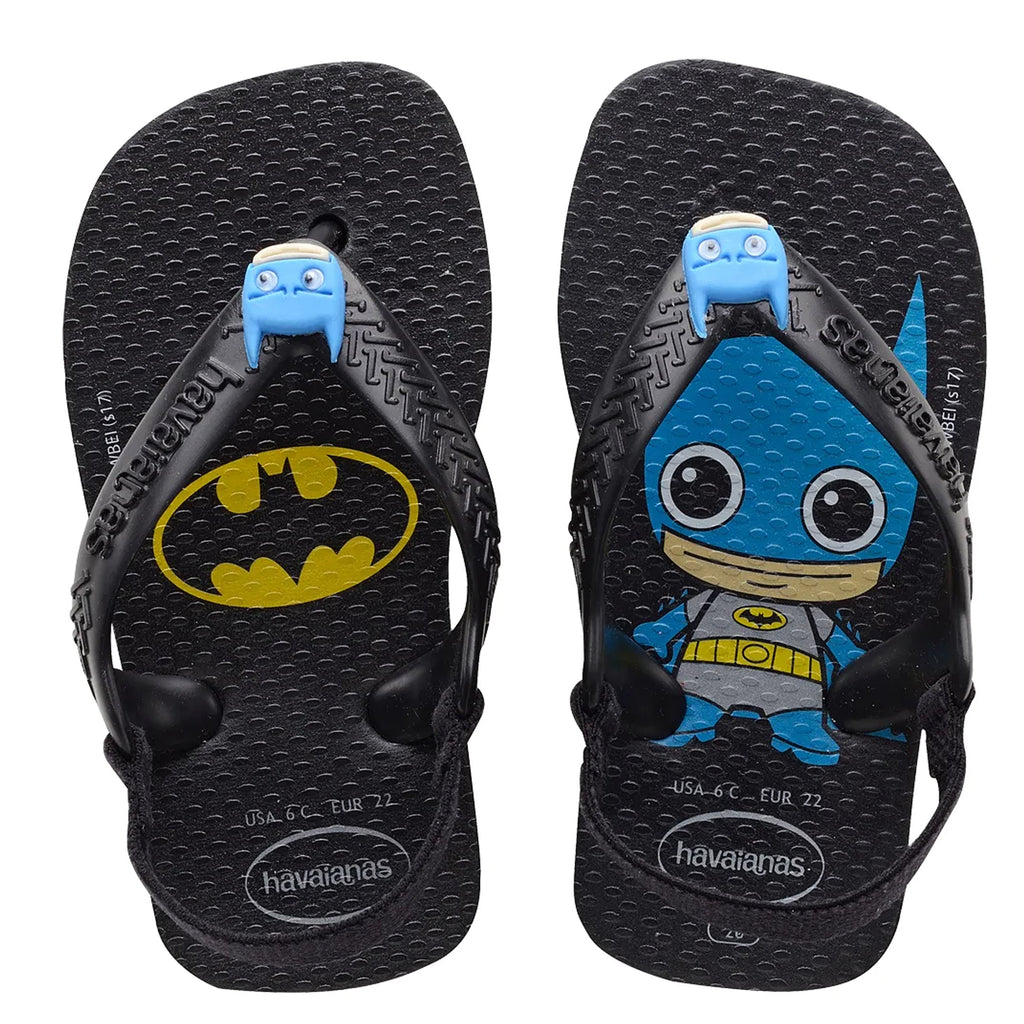 Havaianas Heroes Kids Black Sandals