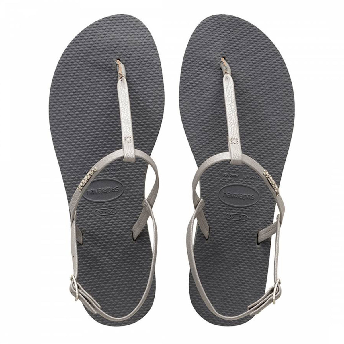 Havaianas You Riviera Crystal Womens Grey Sandals