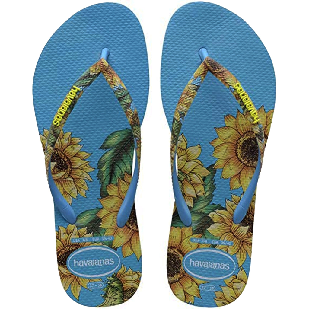 Havaianas Slim Sensation Womens Blue Flip-Flops