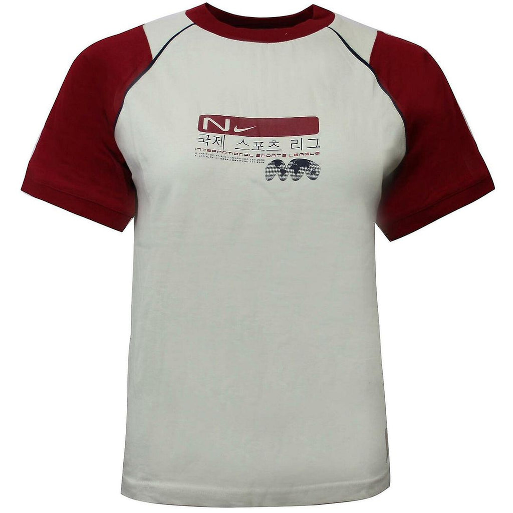 Nike Logo Kids Beige/Red T-Shirt