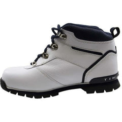 Timberland Splitrock 2 White Navy Leather Lace Up Youths Boots 42789