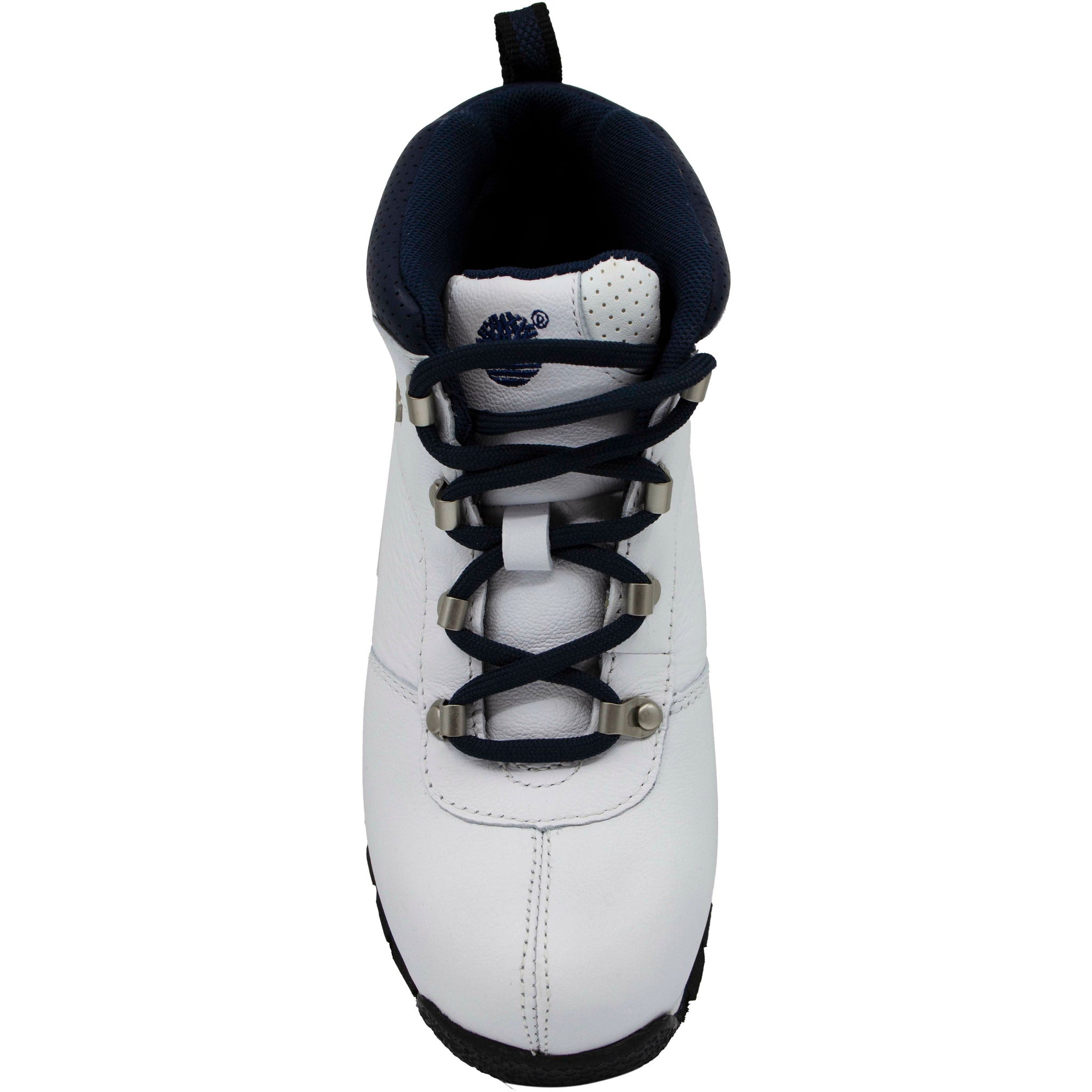 Timberland Splitrock 2 White Navy Leather Lace Up Youths Boots 42789