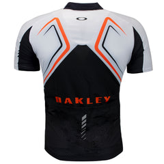 Oakley Jawbreaker Road Jersey Mens White Cycling Top