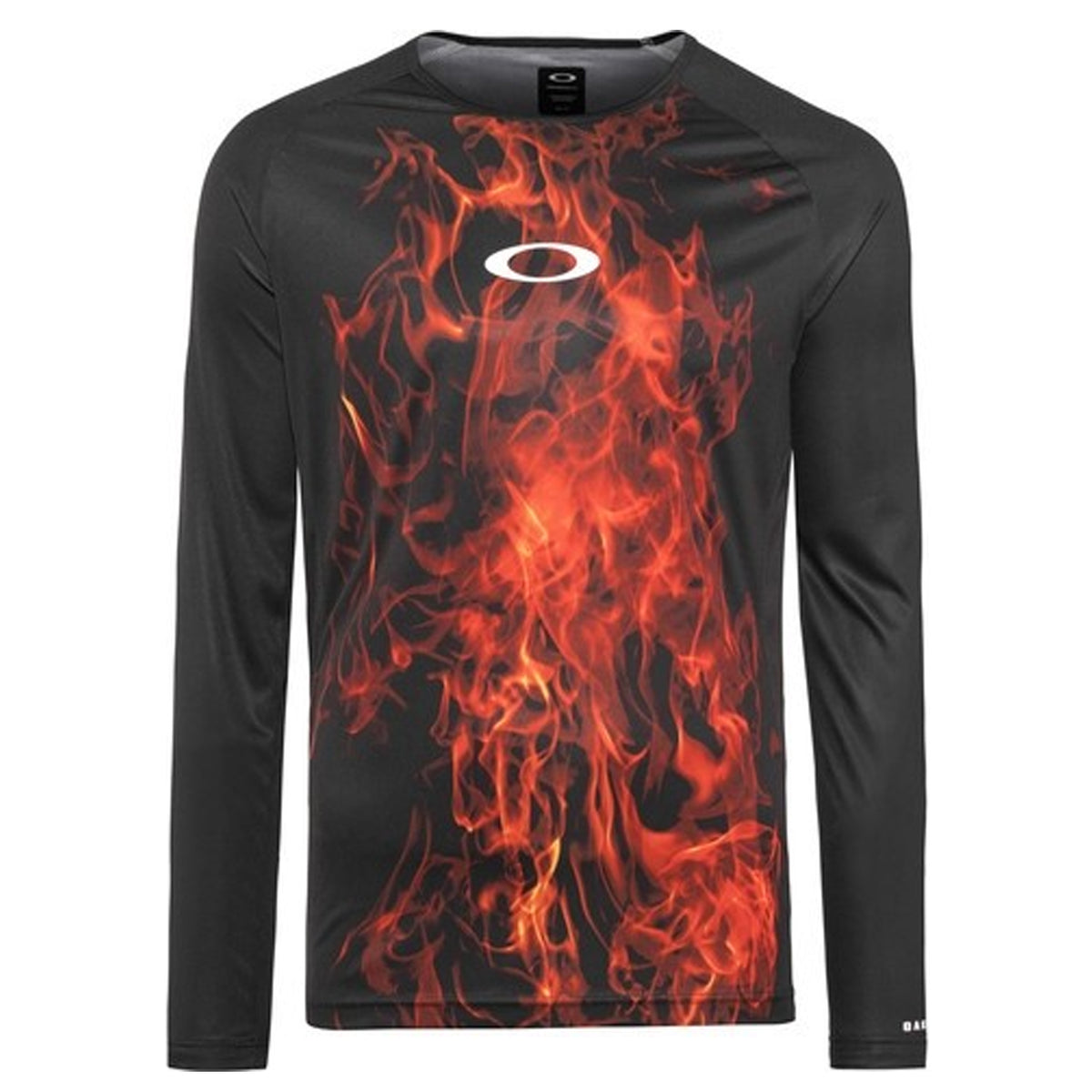 Oakley Mens Black/Red Cycling Top