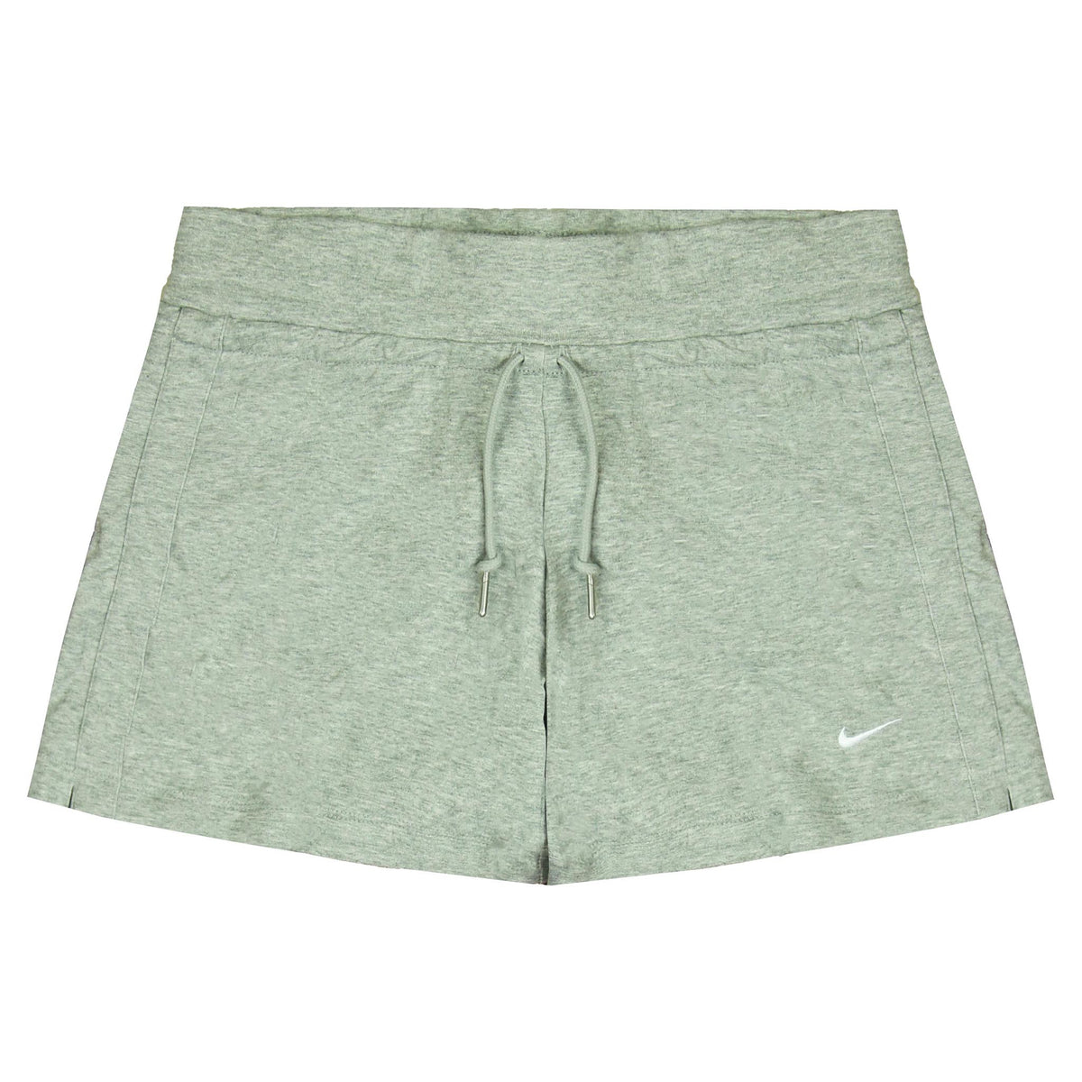 Nike Classic Jersey Solid Shorts Womens Grey Stretch Waist Bottoms 450676 063