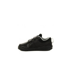 Nike Pico 4 PSV Strap Up Black Smooth Leather Kids Trainers 454500 001