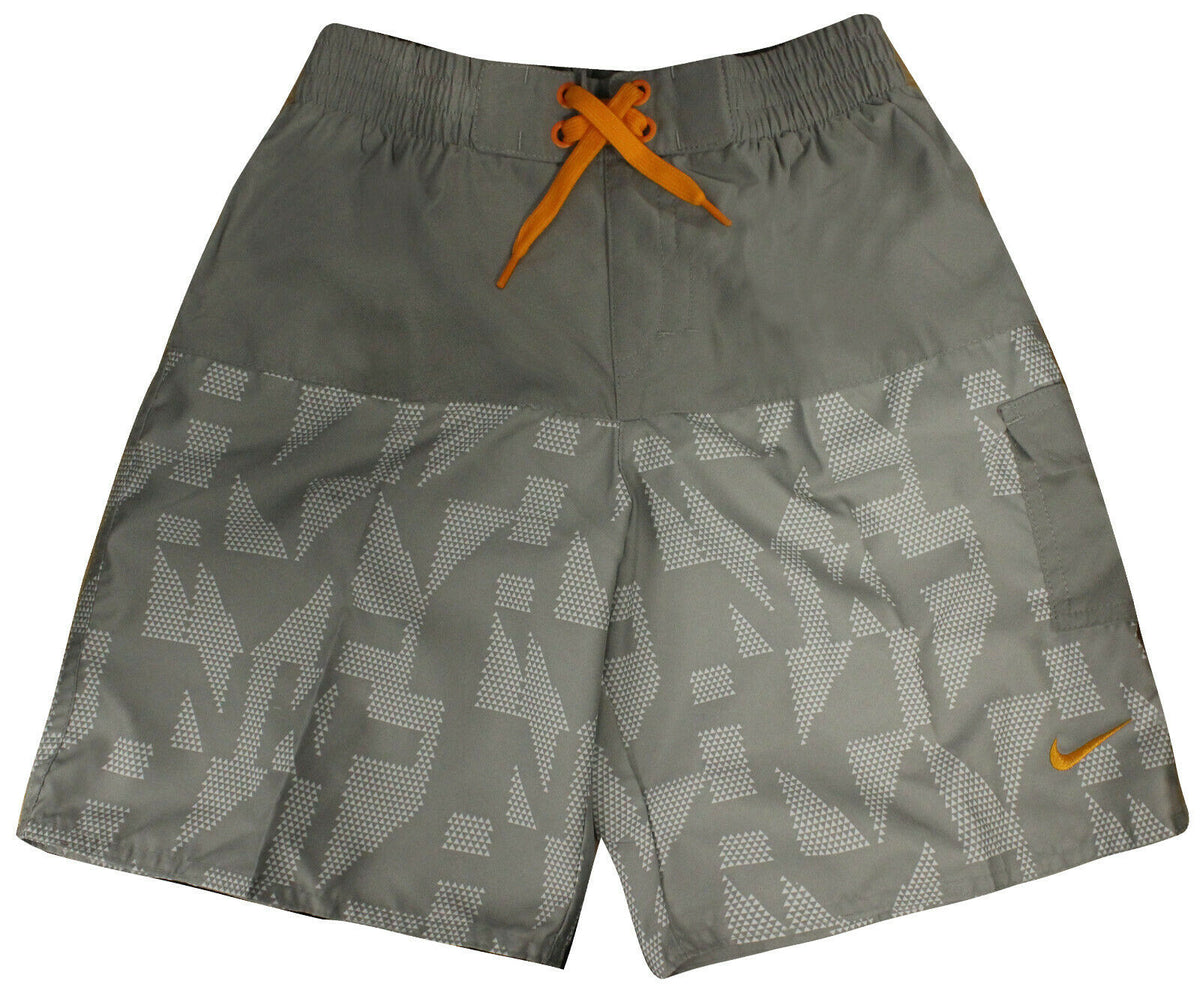 Nike Boys Board Shorts Kids Swimming Trunks Polyester Grey 465131 082 A12C