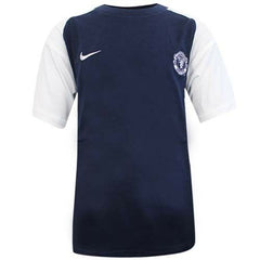 Nike Manchester United Football Boys Navy White Short Sleeve Tee 491694 451 DD19