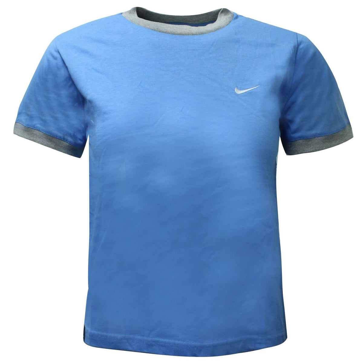 Nike Boys Casual T-Shirt Short Sleeved Blue T-Shirt 492241 462 A162B - Small