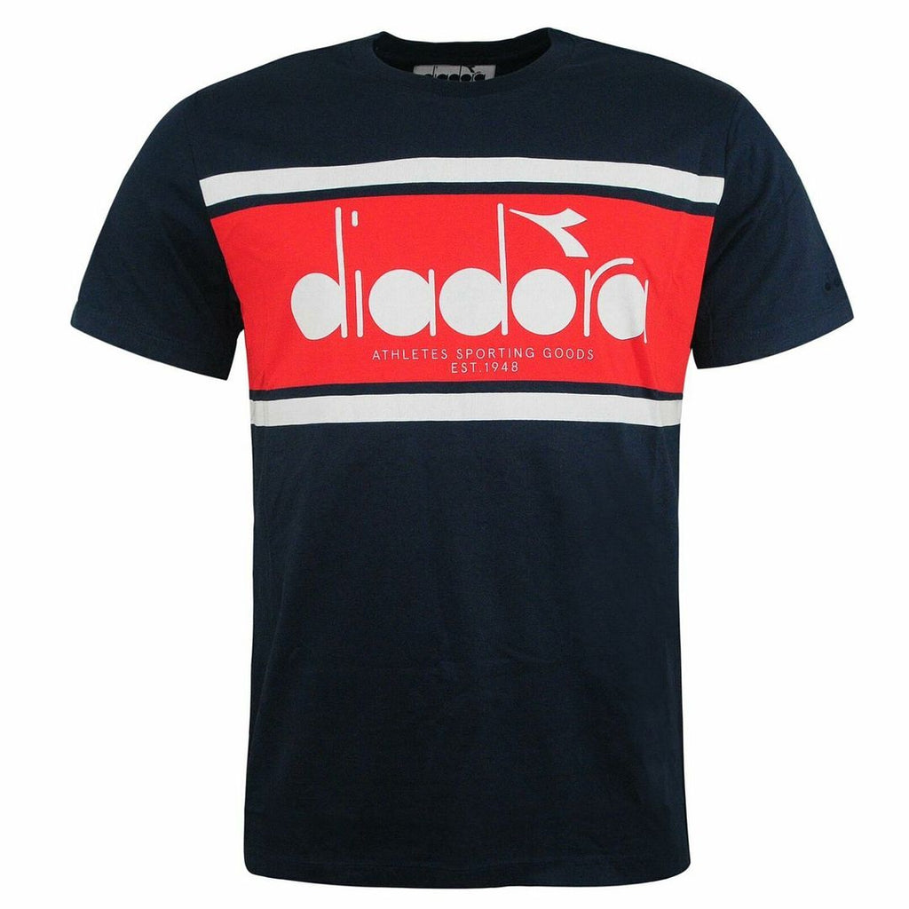 Diadora Logo Mens Navy T-Shirt