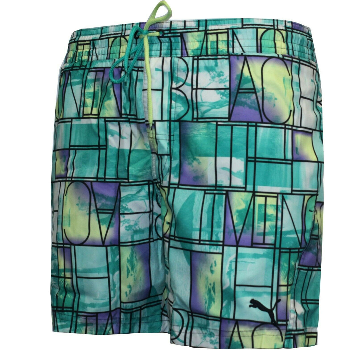 Puma Tropical Mens Blue Swimming Shorts