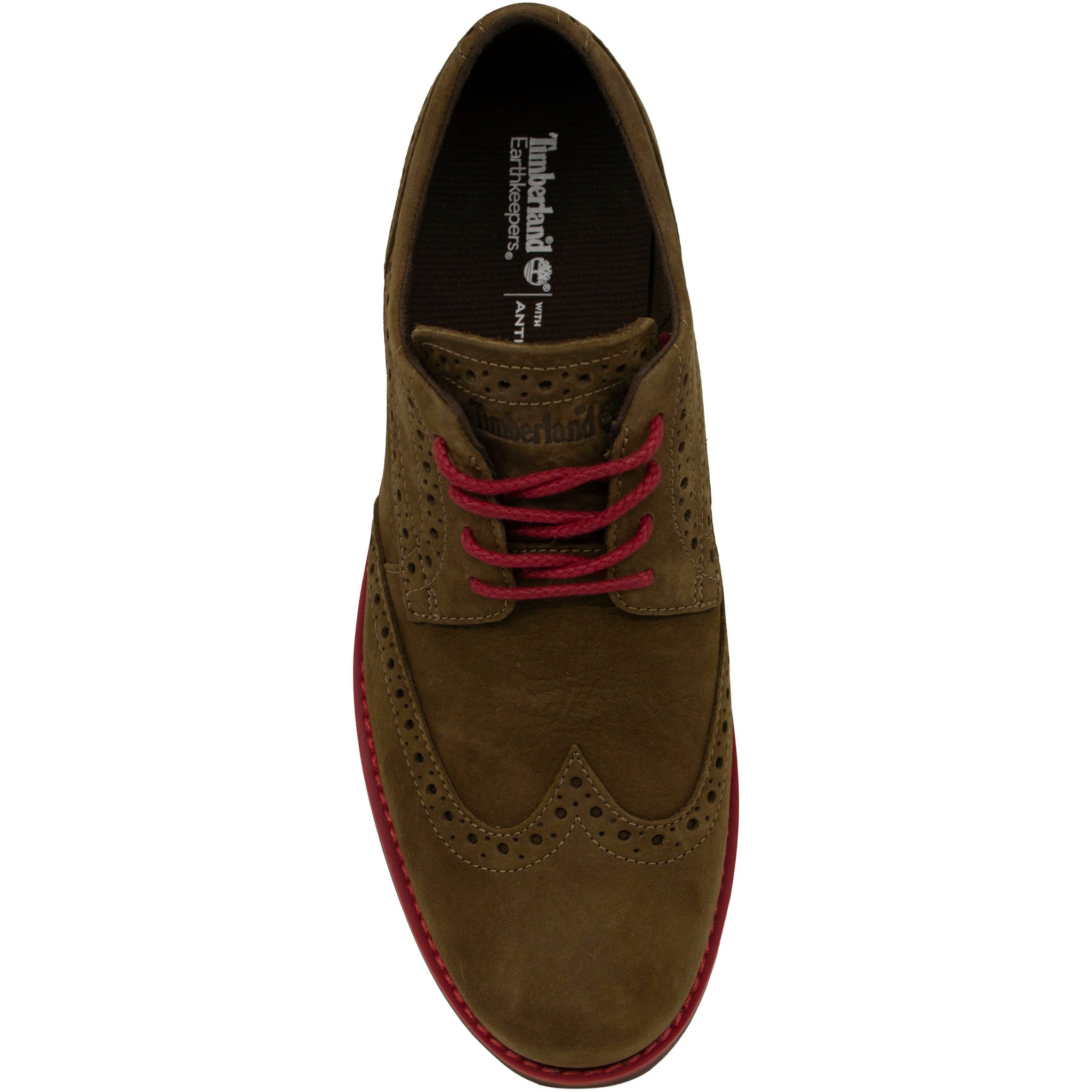 Timberland Stormbuck Lite Brown Suede Lace Up Mens Brogue Shoes 5122A