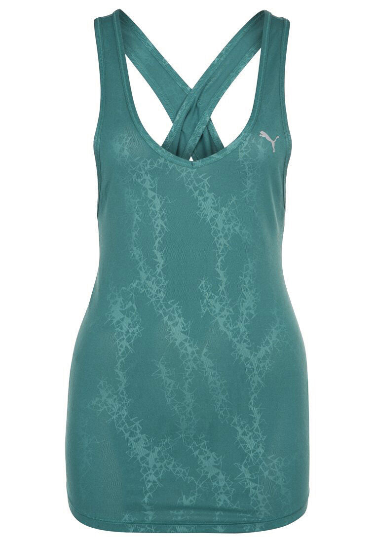 Puma WT Mesh It Up Layer Womens Vest Top Tank Blue 513112 02 DD15