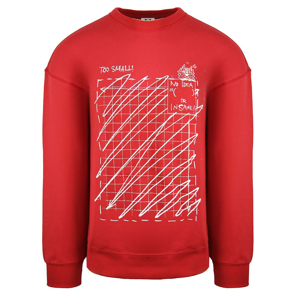 Puma x Michael Lau Mens Red Graphic Sweatshirt