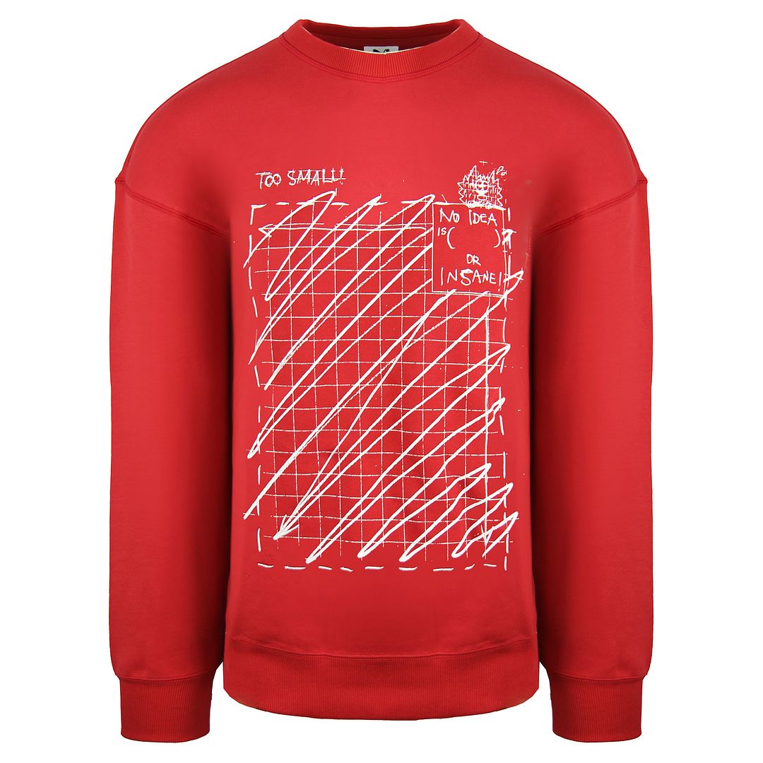 Puma x Michael Lau Mens Red Graphic Sweatshirt