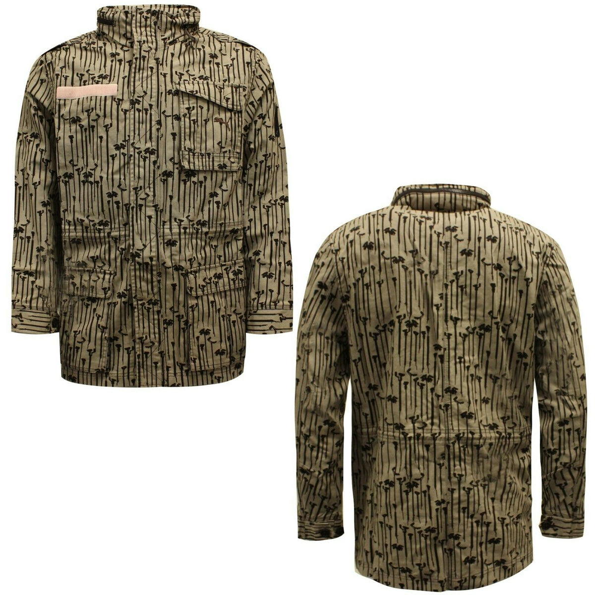 Puma Printed Mens Brown Parka Jacket