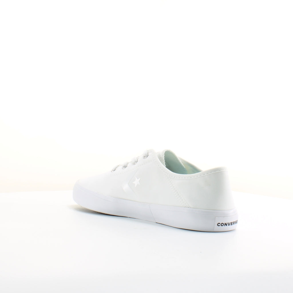 Converse Costa OX White Textile Womens Lace Up Trainers 563435C