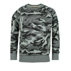 Puma Varsity Camo Cotton Polyester Grey Mens Pullover Sweater 567493 01